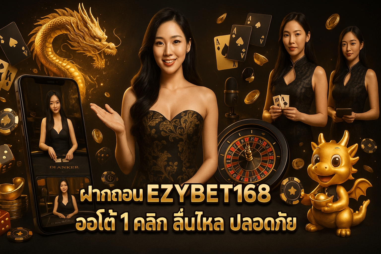 ฝากถอน EZYBET168 ออโต้