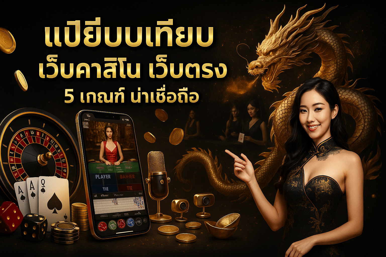 เปรียบเทียบ เว็บคาสิโน เว็บตรง